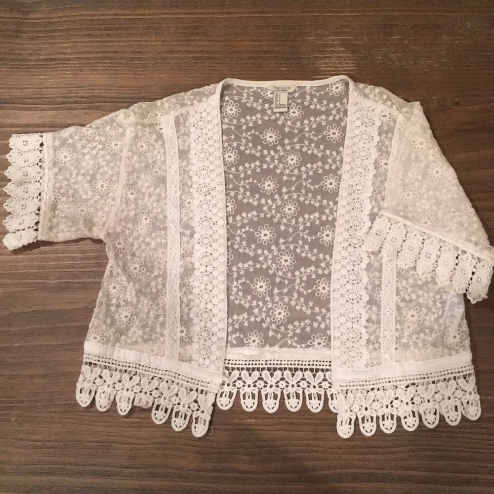 F21- Cream Boho Kimono